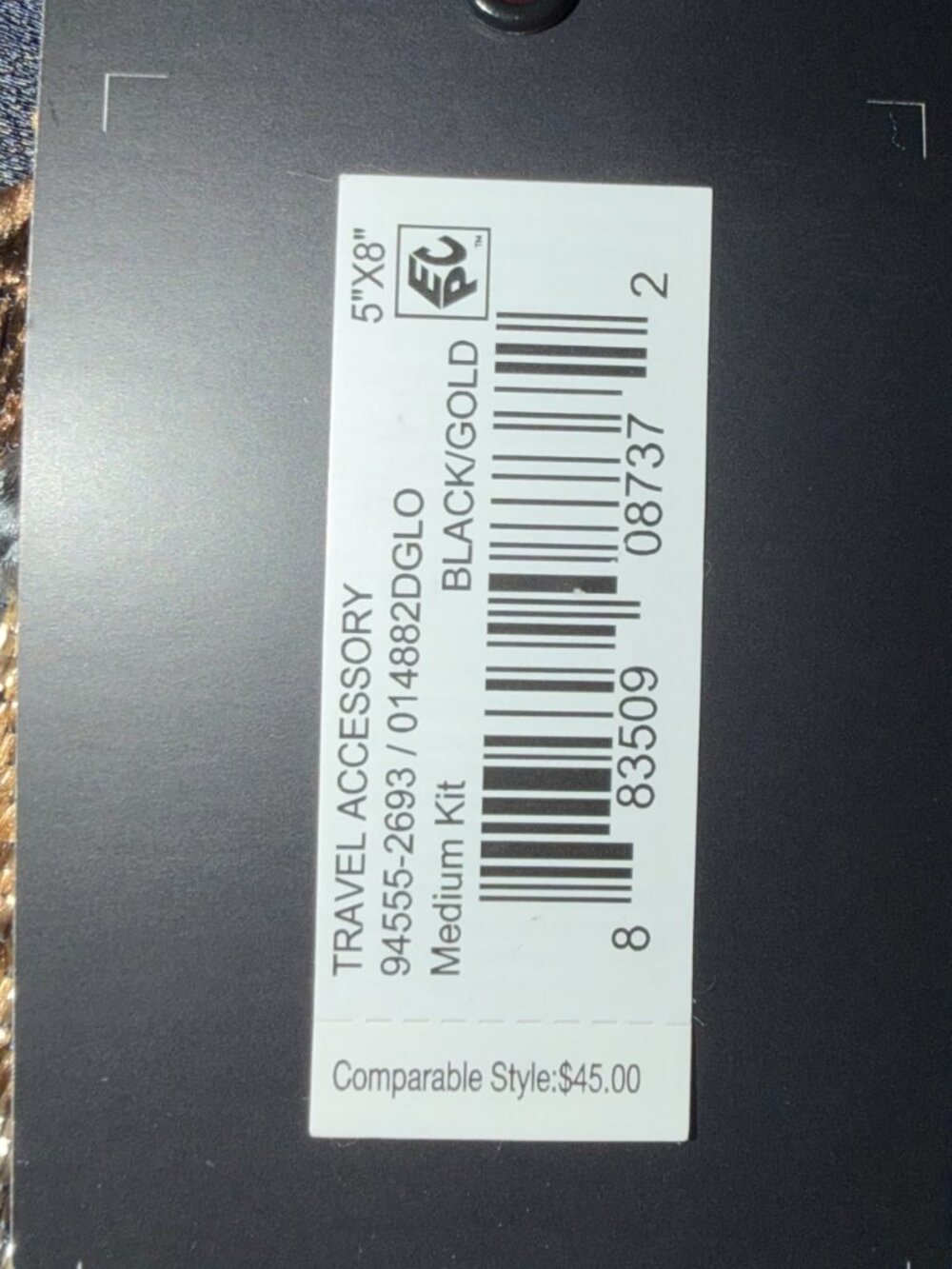 Tumi Travel Accessory Bag Medium in Black/Gold - Brand New with Tags - Picture 7 of 7